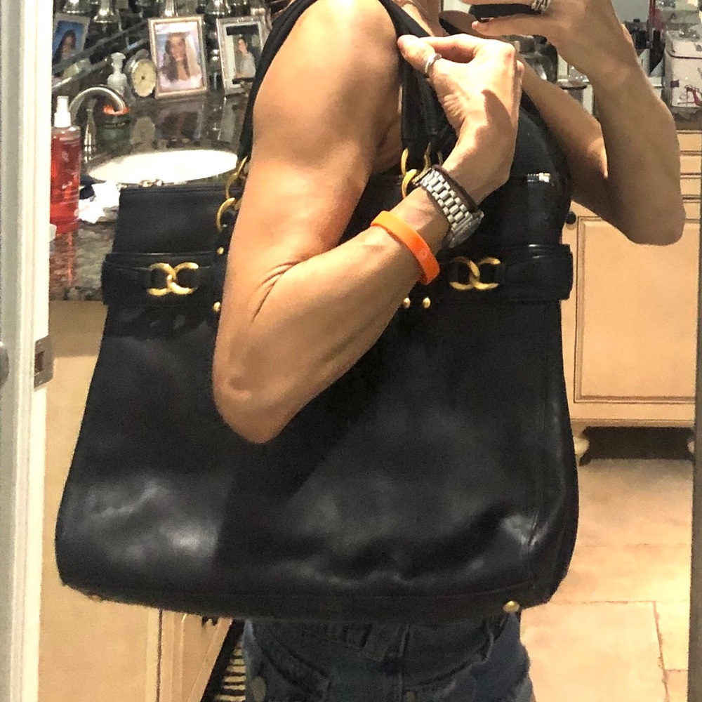 Juicy Couture black leather bag